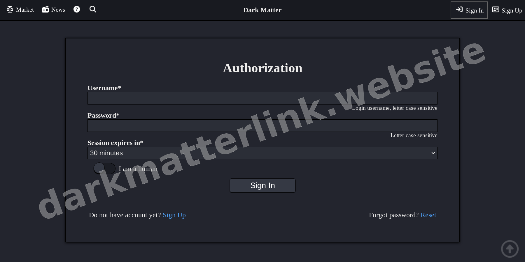 User Login Interface